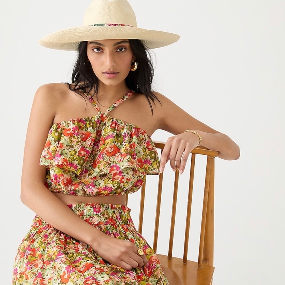 JCREW WIDE-BRIM PANAMA HAT NWT